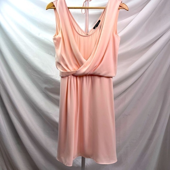 White House Black Market Dresses & Skirts - White House Black Market lightweight tank pale pink layered mini dress 00 (A-3)